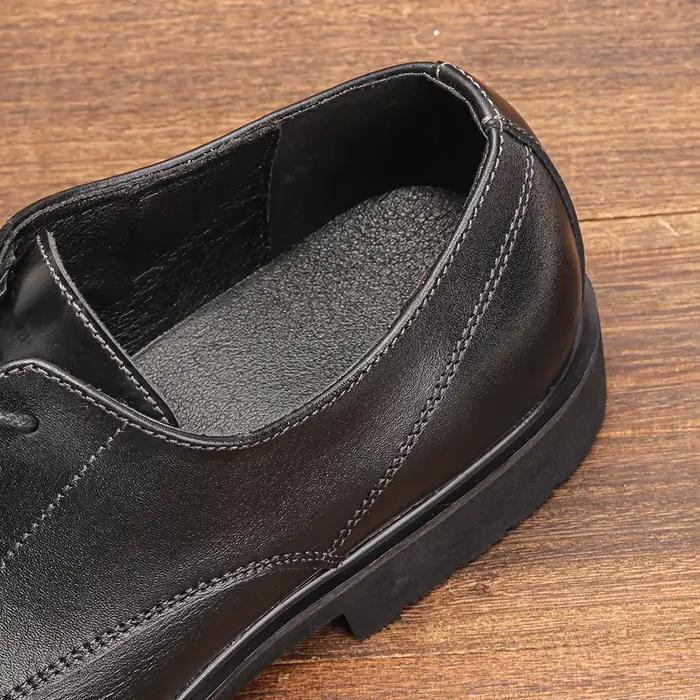 Chaussures Derby en cuir véritable pour hommes, ultralégères, confortables, à la mode, décontractées