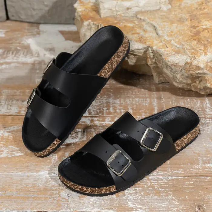 Pantoufles à la mode pour hommes, sandales à semelles épaisses, résistantes à l'usure, imperméables,