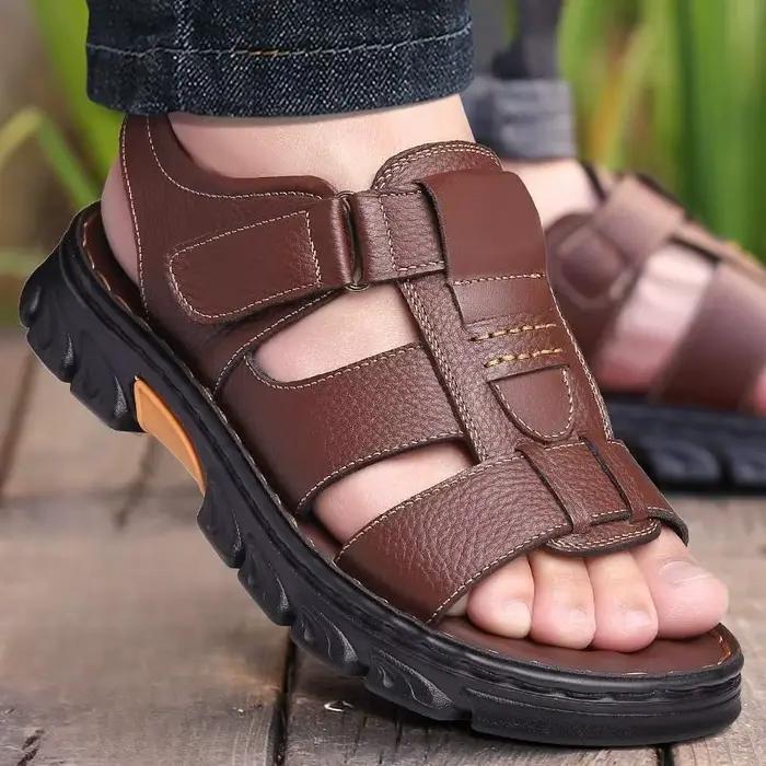 Sandales classiques pour hommes, nouvelles chaussures de plage, sandales romaines rétro pour hommes,