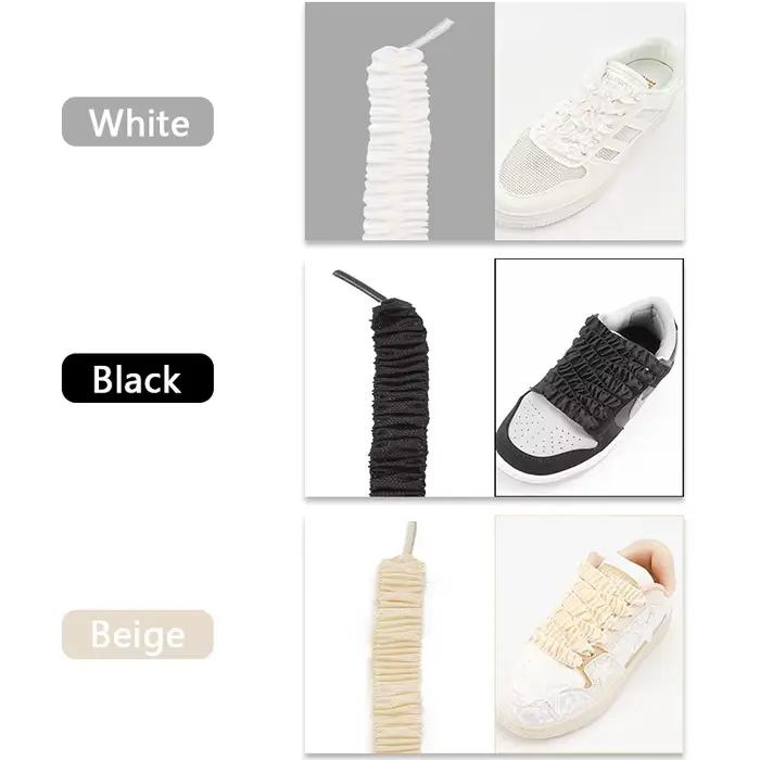 Lacets de champignon en dentelle de Style Girly mignons pour baskets lacets de chaussures en soie él