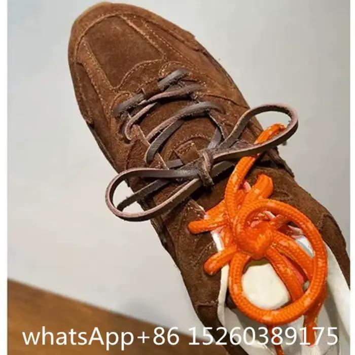 Nouveau Grande taille haute qualité m u chaussures mode marron gris blanc baskets
