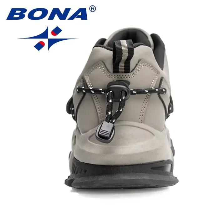 BONA – chaussures d'action en cuir pour hommes, baskets légères et décontractées, respirantes et con