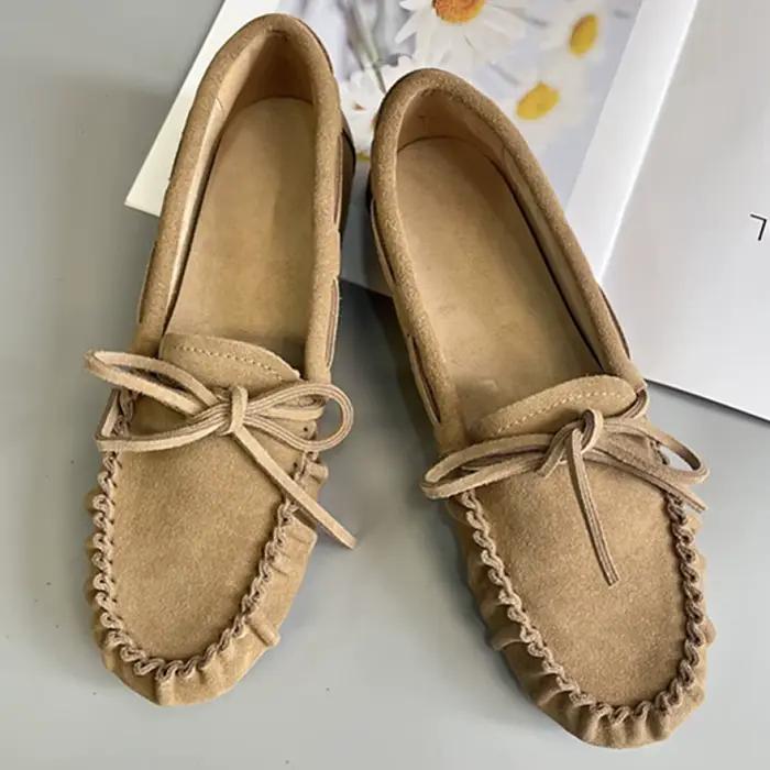 Maxdutti – chaussures minimalistes faites à la main en cuir véritable, respirantes et légères pour f