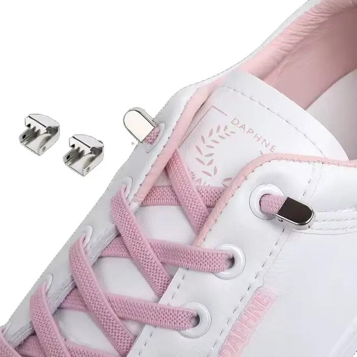 1 paire de lacets de chaussures sans cravate lacets élastiques baskets de loisirs en plein air sécur