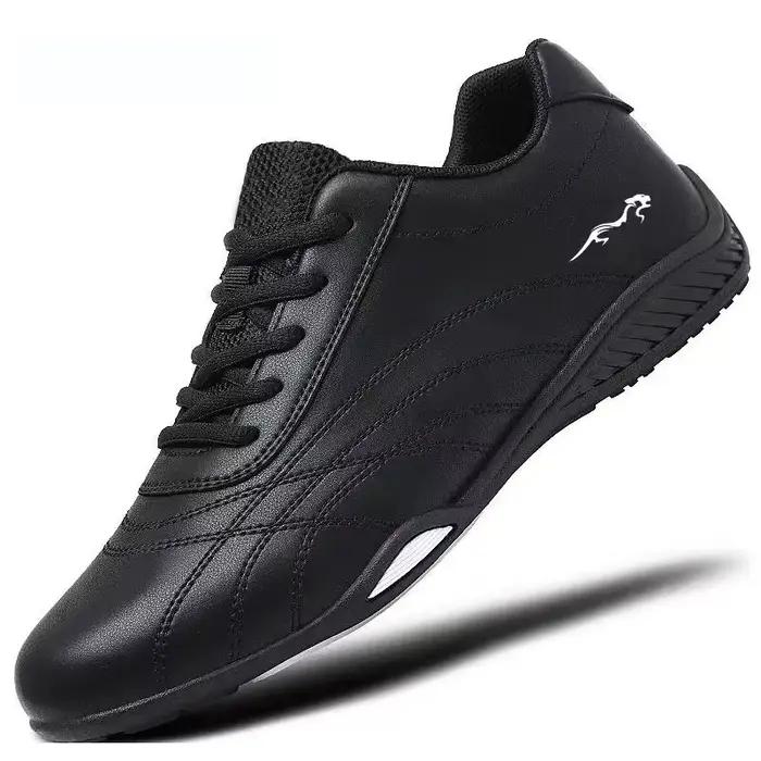 Chaussures de sport décontractées pour hommes, respirantes, couleur unie, chaussures de course confo