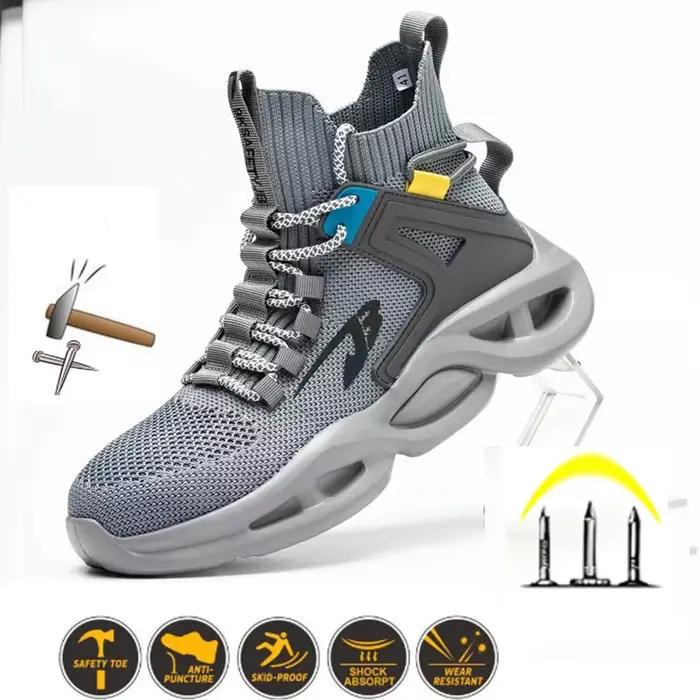 Chaussures de sécurité pour hommes avec bout en métal, bottes de travail indestructibles Ryder avec 