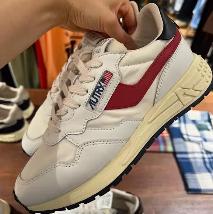 Chaussures de sport tendance 2026 KWUN AUTRY en cuir véritable respirant à lacets décontractées pour