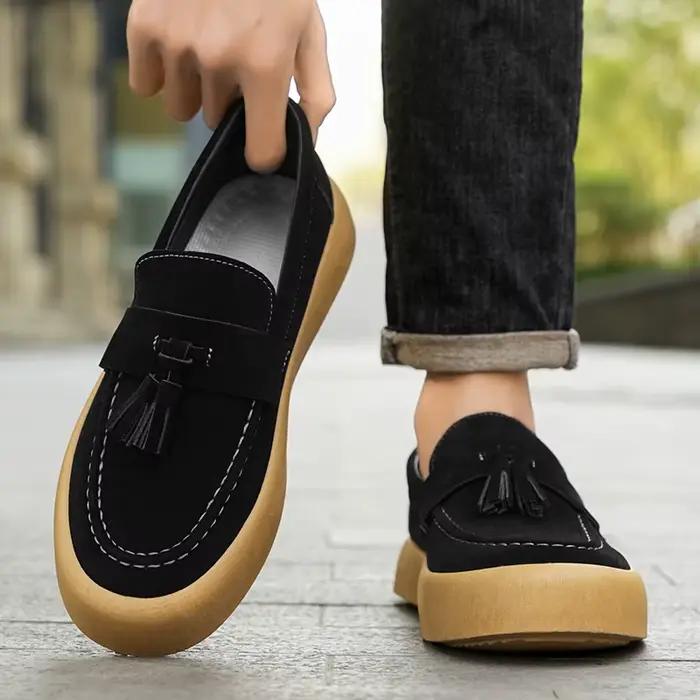 Mocassins à pampilles pour hommes, chaussures d'automne, Style britannique, chaussures décontractées