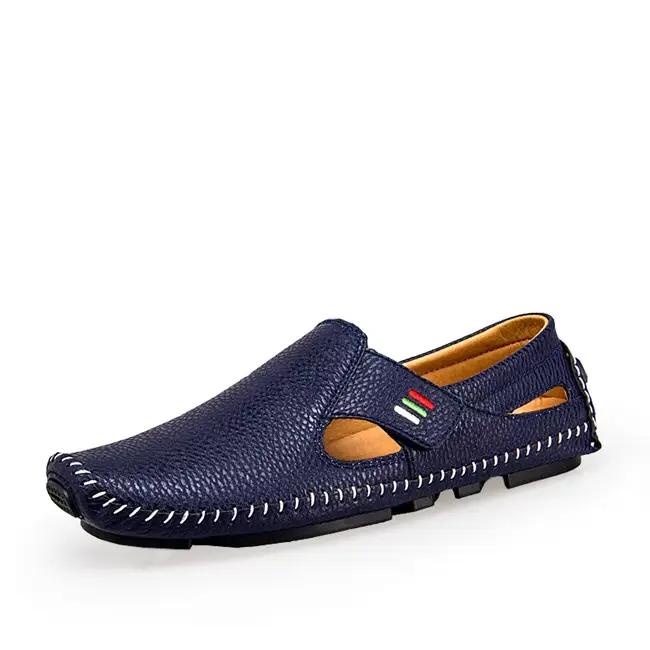 Mocassins MIXIDELAI tendance pour hommes – Chaussures décontractées respirantes d'été à scratchs pou