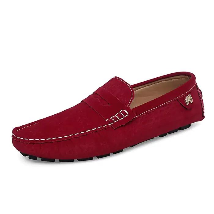 Mocassins de conduite élégants pour hommes, chaussures décontractées et habillées à enfiler, légères