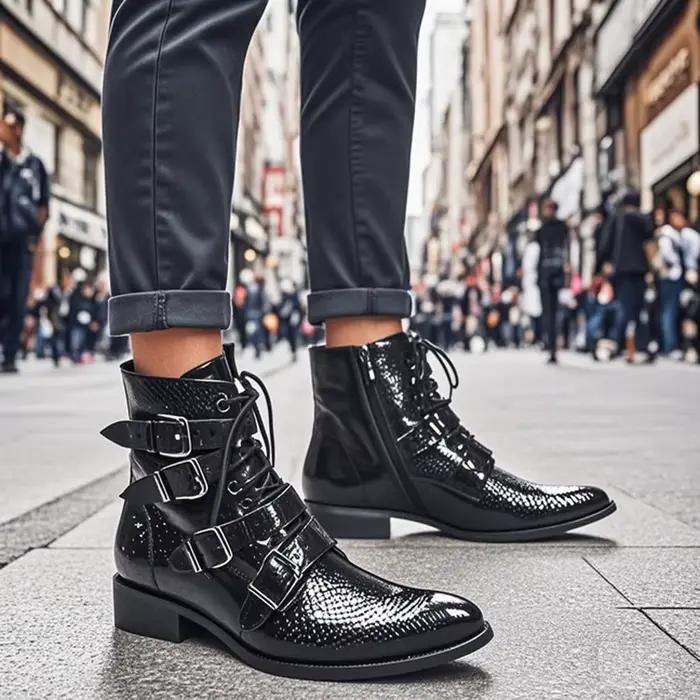 Bottes provoqué en cuir de vache pour hommes, chaussures de mariée, modèle de spectacle, banquet, fê