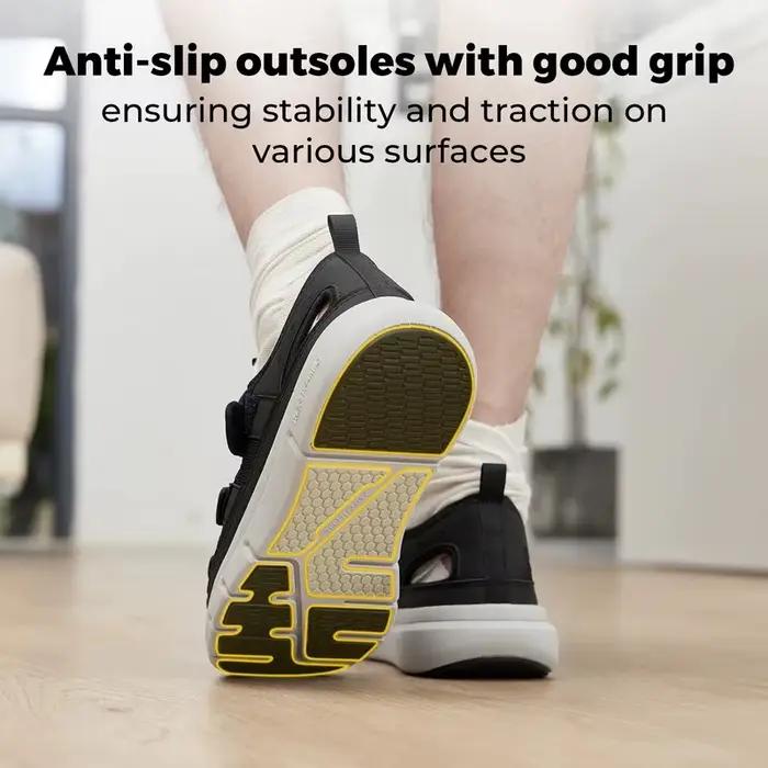 FitVille sandales pour hommes chaussures de diabète élargies chaussures décontractées pour hommes lé