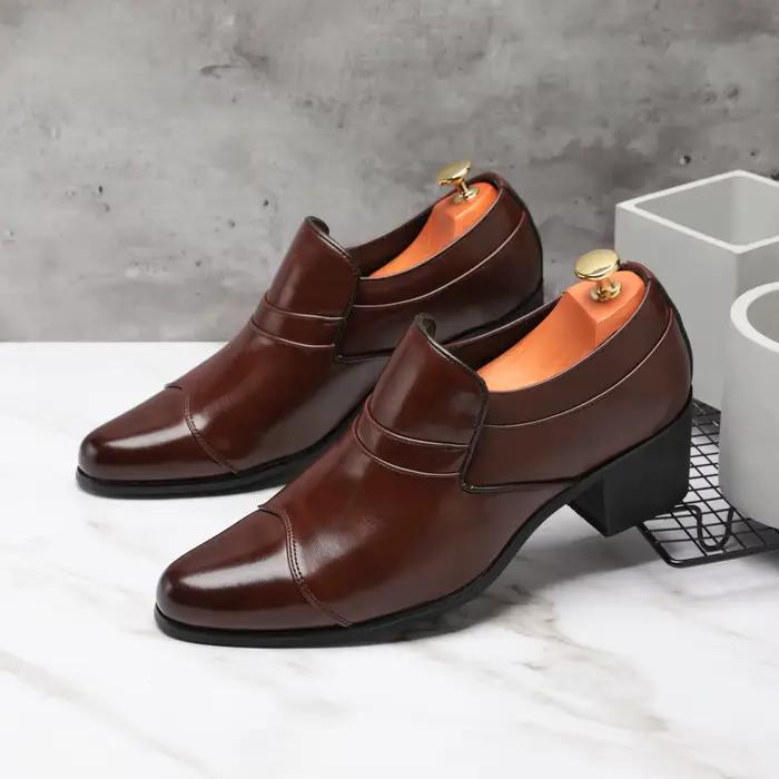 Chaussures en cuir de qualité supérieure pour hommes, mocassins à enfiler, marque européenne, busine