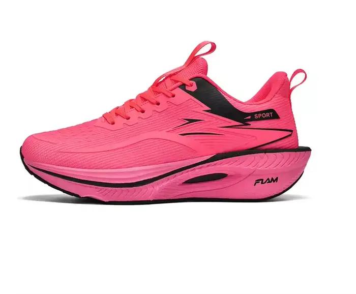 Marathon hommes chaussures de course de sport planche de carbone coussin d'air respirant léger femme