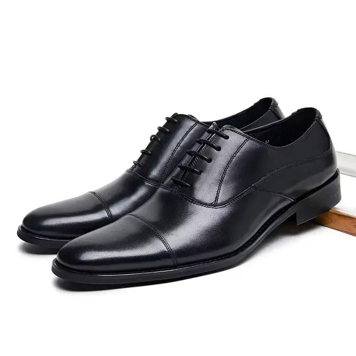 Chaussure homme formelle, à lacets, style anglais. En peau de vache, confortable et respirante, chau