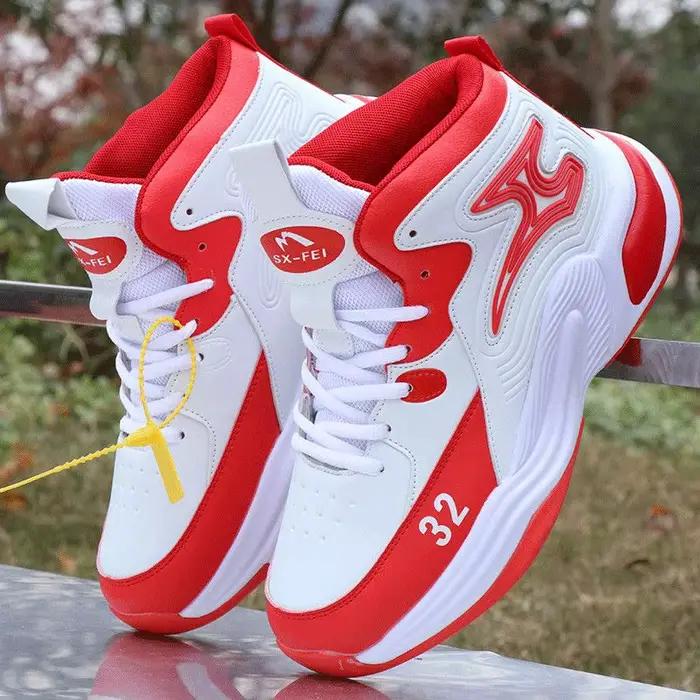 Chaussures de basket-ball montantes pour hommes, nouvelles baskets de sport résistantes à l'usure, b