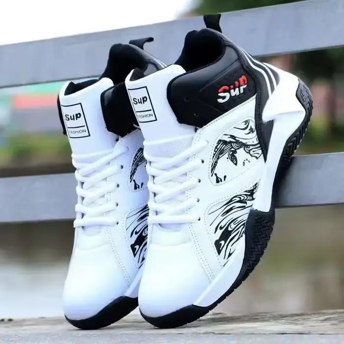 Chaussures de basketball tendance, vente flash de la saison, baskets montantes décontractées pour ho