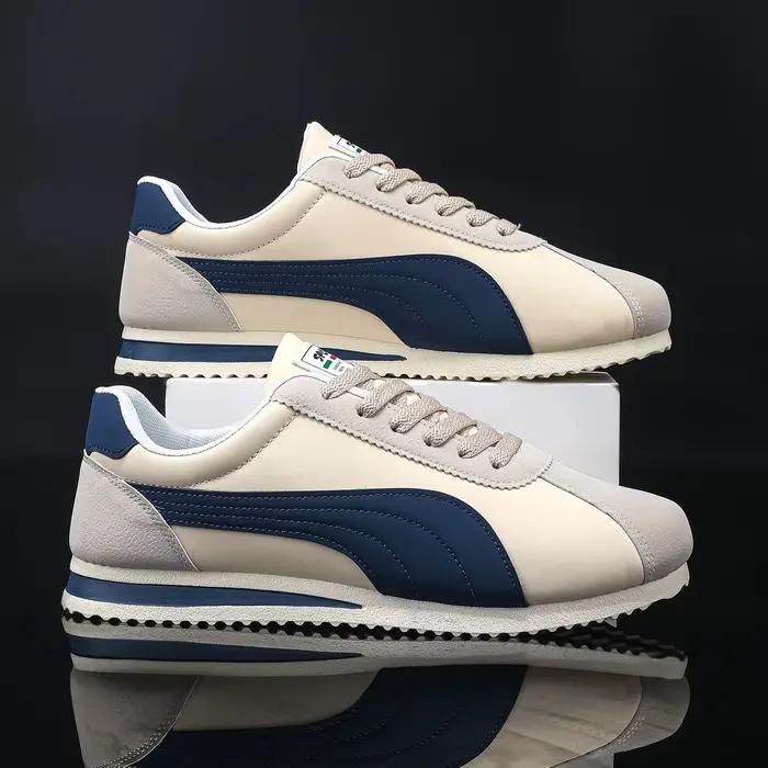 Chaussures de sport décontractées pour hommes avec semelles souples, chaussures de skate confortable