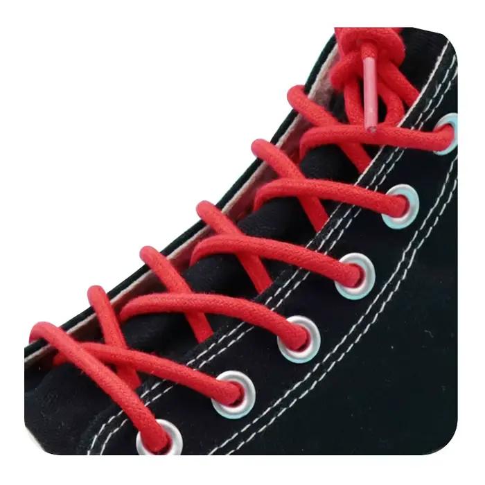 Weiou – chaussures de sport, 100% coton ciré, 5MM, forme ronde, étanche, jaune/rouge, pour fille