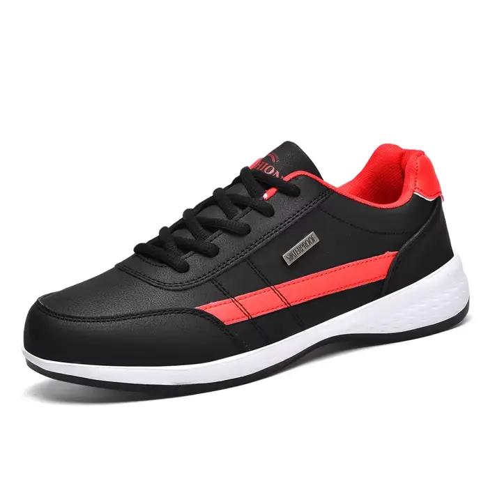 ELUVA hommes chaussures de Sport en cuir espadrilles décontractées antidérapant imperméable chaussur