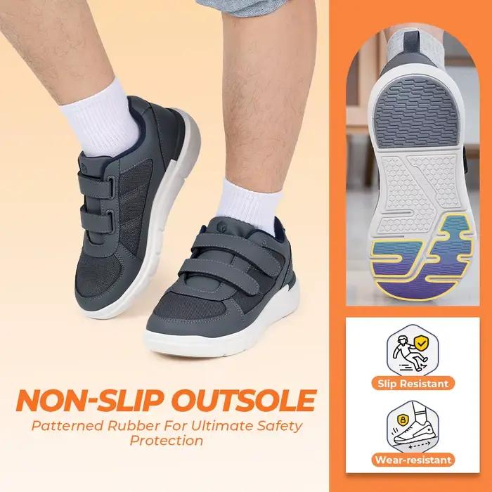 FitVille chaussures pour diabétiques pour hommes largeur Extra large chaussures pour personnes âgées