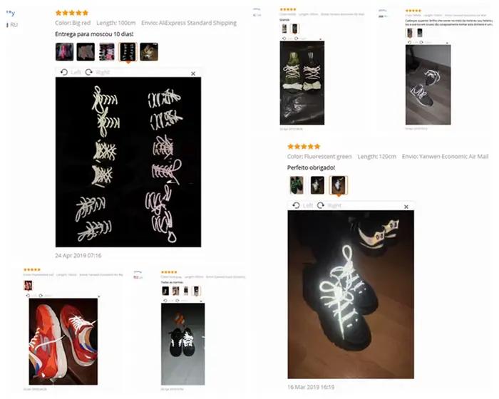 1 paire de lacets réfléchissants 3M lacets de chaussures ronds de qualité supérieure bottes et lacet