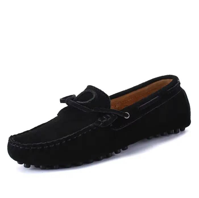 Mocassins en Daim et Cuir group pour Homme, Chaussures de Luxe Souples et Décontractées, de Haute Qu