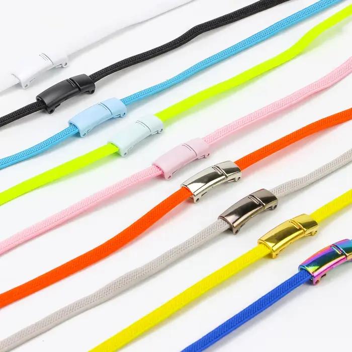 4 pièces/2 paires boucle de lacet lacets en métal boucle magnétique accessoires serrure de dentelle 