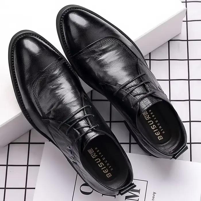 Chaussures habillées pour hommes chaussures hommes en cuir véritable affaires formelles Oxfords chau