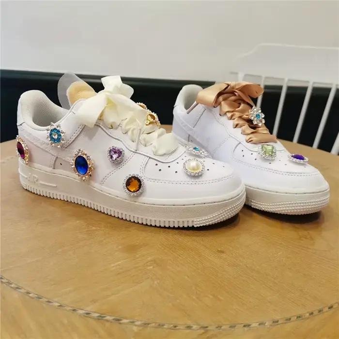 Autocollant Décoratif en Strass Brcorporelle pour Chaussures, Patch Créatif, Bricolage DIY, Toile de