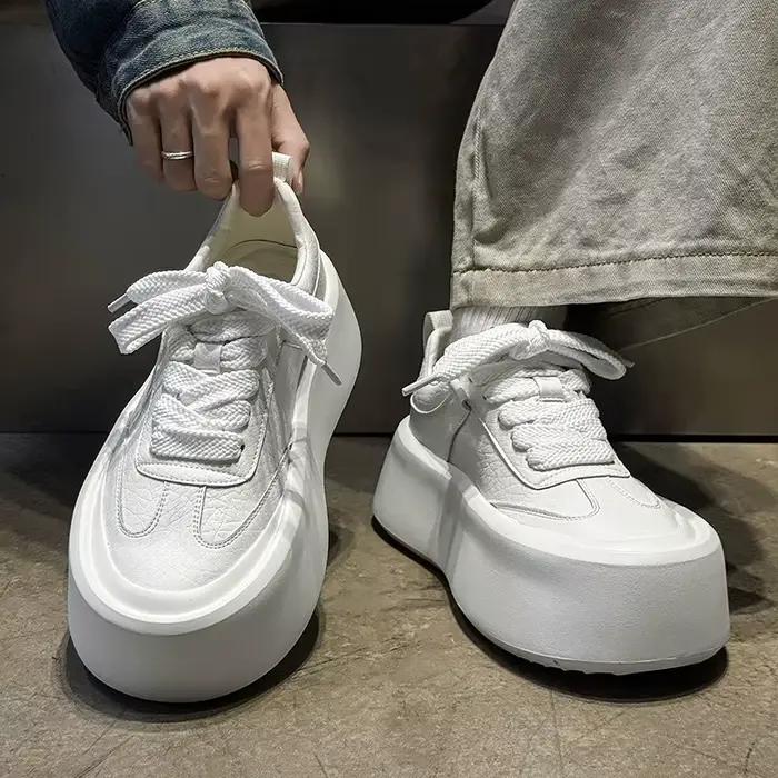 Chaussures de sport et décontractées pour hommes de haute qualité, chaussures Derby à plateforme lar