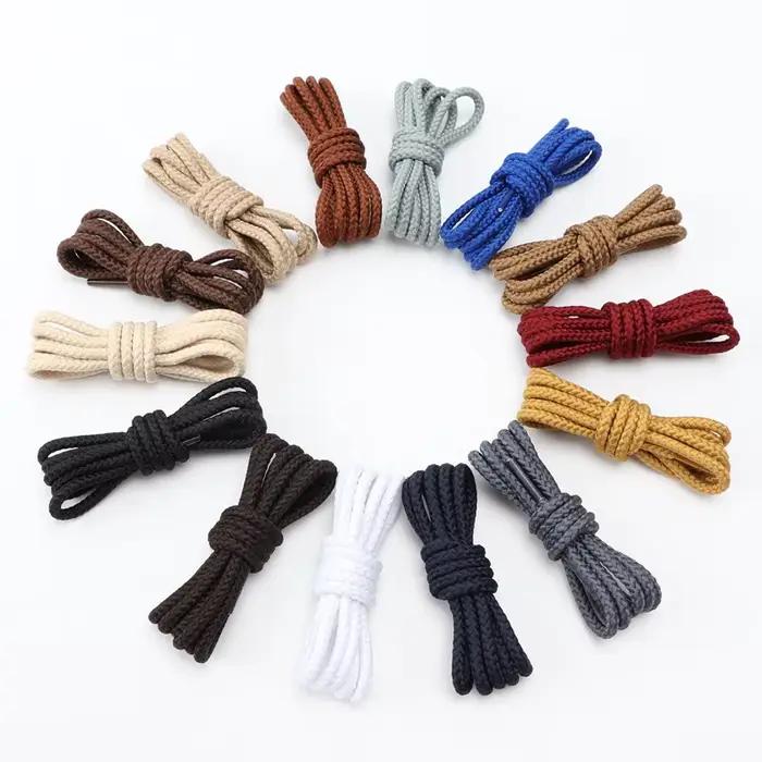 1 paire de lacets ronds audacieux qualité Durable Polyester baskets lacets de chaussures bottes lace