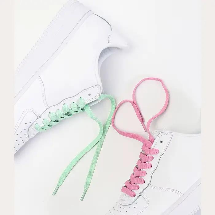 Lacets de chaussures classiques unisexes, lacets lumineux plats, cordes de chaussures décontractées,