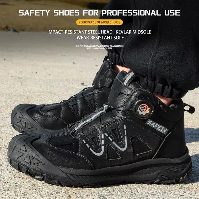 Semelle en caoutchouc, anti-écrasement, anti-perforation, chaussures de sécurité, chaussures de prot