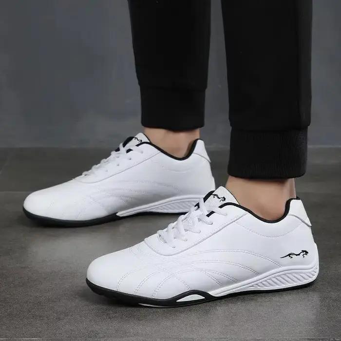 Chaussures de loisir à la mode en cuir pour hommes, baskets de sport pour hommes, imprimés d'animaux