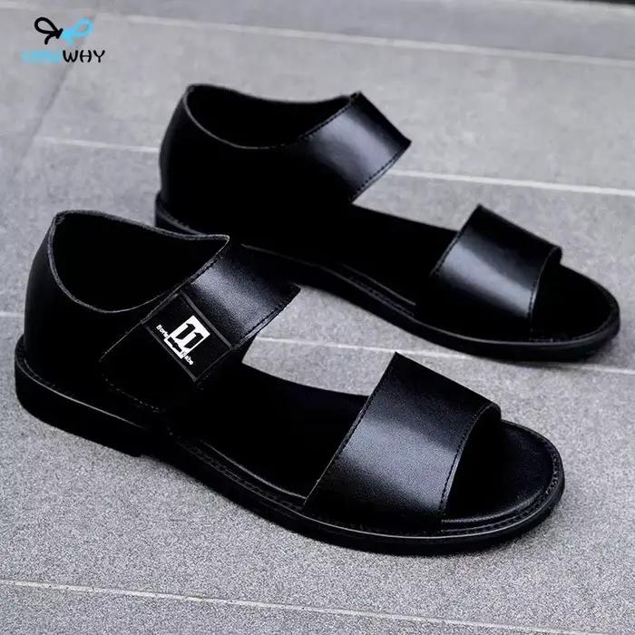 Sandales d'été à semelle souple pour hommes, chaussures non ald, mode masculine, plage décontractée,