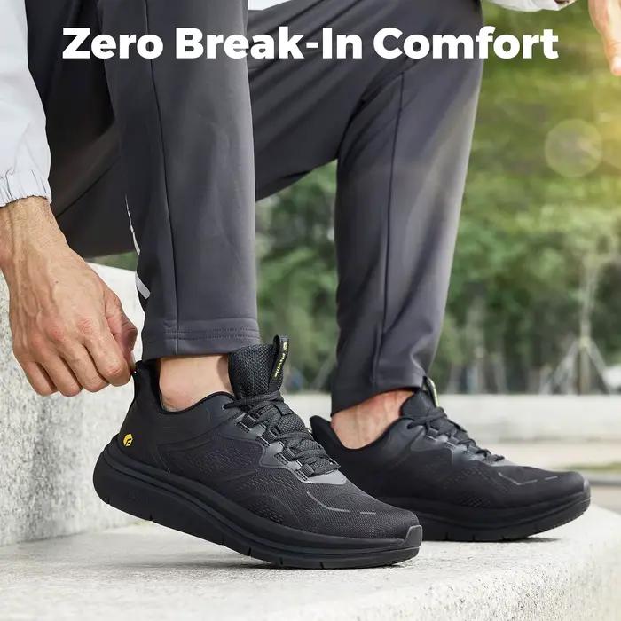 Fittington chaussures de marche pour hommes semelle épaisse sans lacet chaussure hauteur augmentant 