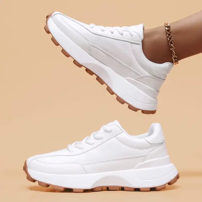 Nouvelles baskets épaisses pour hommes été 2026, noires et blanches, style plateforme, chaussures de