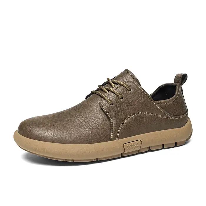 Marque en cuir souple hommes chaussures décontractées léger hommes d'affaires chaussures confortable