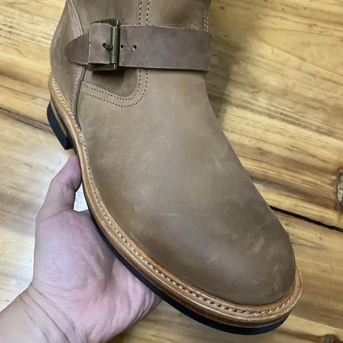 Chaussures en cuir de vache véritable pour hommes, Rock Can Roll, chaussures italiennes en cuir de v
