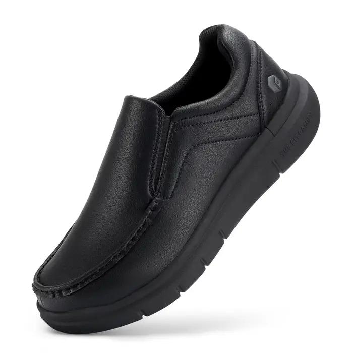 Fitville chaussures décontractées à enfiler pour hommes chaussure en cuir large largeur 2E léger pou