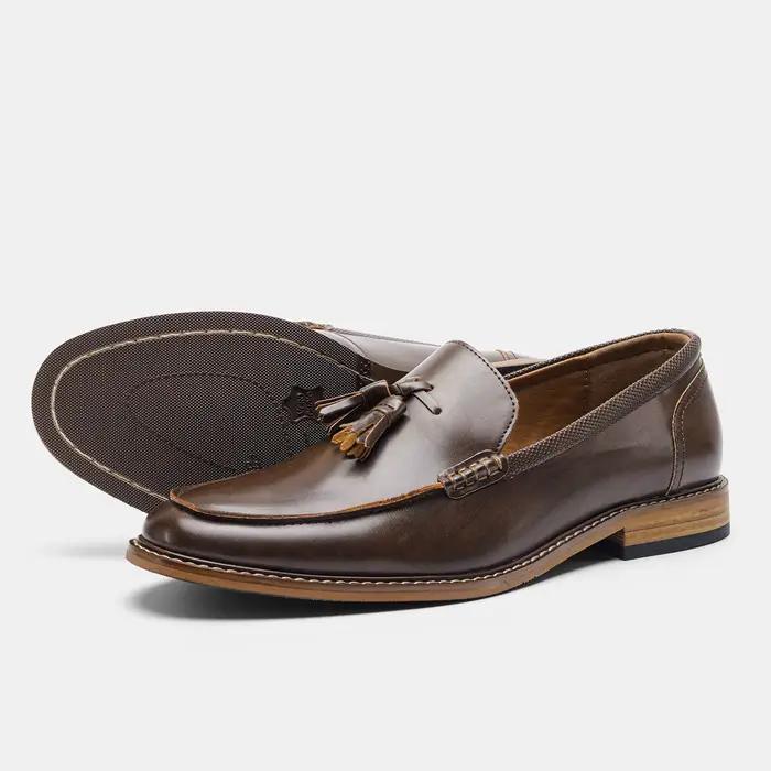 Chaussures d'été pour hommes, respirantes, à la mode, confortables, en cuir