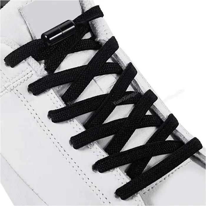 Lacets de chaussures de course élastiques multicolores, pour enfants, adultes et personnes âgées, ra