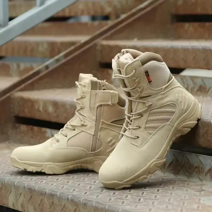 Hommes bottes hiver automne chaussures de travail qualité Forces spéciales tactique désert Combat bo