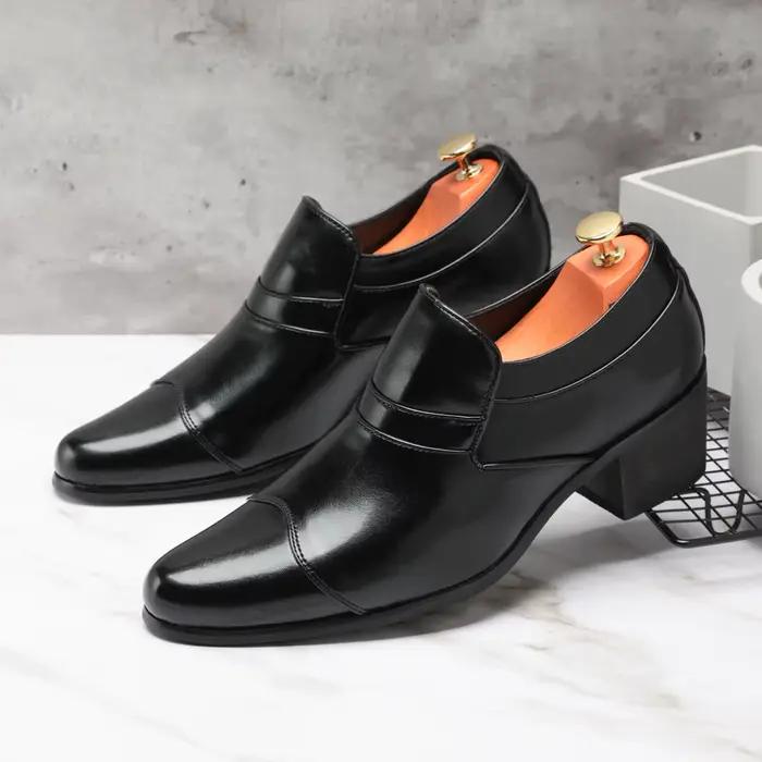 Chaussures en cuir de qualité supérieure pour hommes, mocassins à enfiler, marque européenne, busine