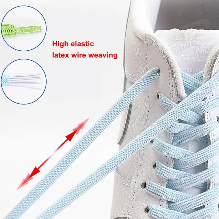 1 paire de lacets sans cravate chaussures plates élastiques enfants adultes baskets lacet rapide par