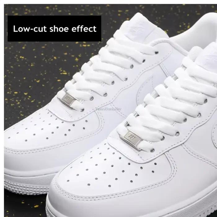 1 ensemble AF1 boucle + lacets Sneaker chaussures lacets chaussures accessoires Original AF1 blanc n
