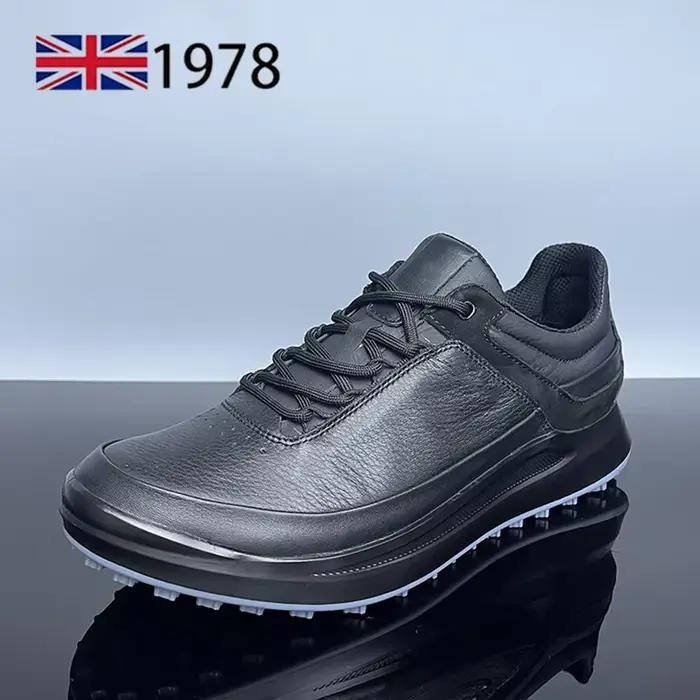 Chaussures en cuir véritable pour hommes, chaussures de marche, de loisirs, de sport, d'affaires for