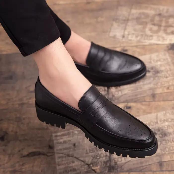 Chaussures oxford classiques en peau de Crocodile pour hommes, souliers d'été décontractés pour homm