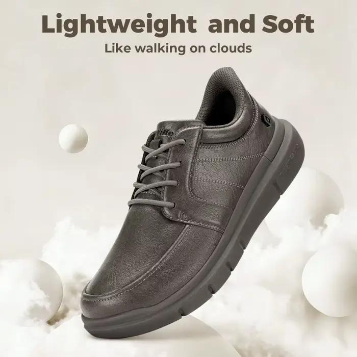 FitVille – chaussures larges à enfiler pour hommes, chaussures Oxford légères et décontractées, bask